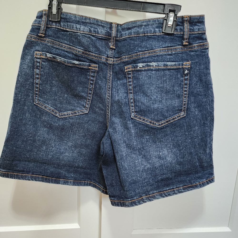 Mid Rise Button Fly Jean Short by Maurices